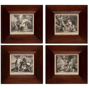 Edmé Jeaurat (1688 - 1738), Four Seasons, after Nicolas Vleughels
