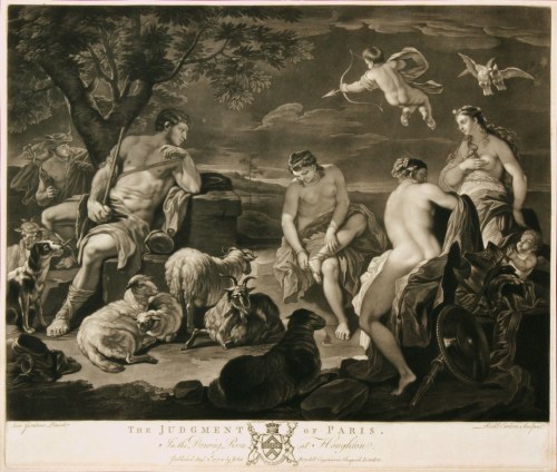 Richard Earlom (London, 1743 - 1822), The Judgment of Paris, after Luca Giordano