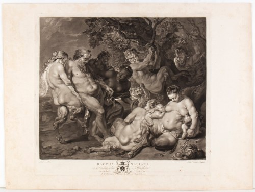 Richard Earlom (London, 1743 - 1822), Bacchanalians, after Rubens