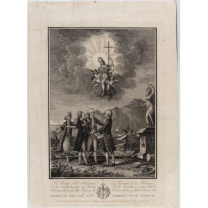 Antonio Verico (Bassano, 1775 - Firenze, post 1822), The Triumph of Religion and the Coalition of Paul I, Francis II, George III and Suleiman IV, after Vincenzo Seganti 1800