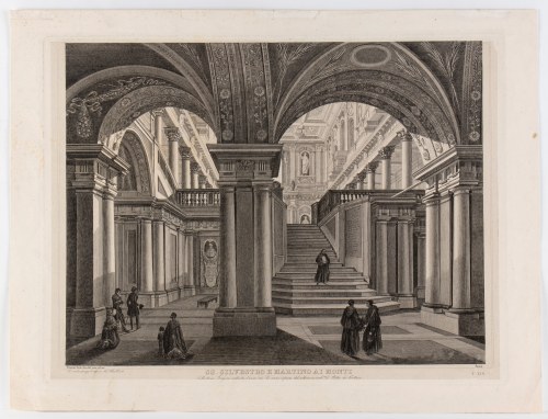 Luigi Rossini (Ravenna, 1790 - Roma, 1857), Ss. Silvestro e Martino ai Monti