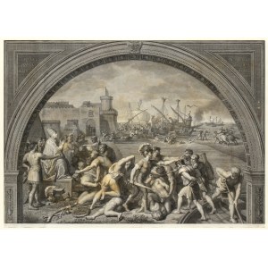 Luigi Fabri (cca 1775 – 1835), Bitva u Ostie, podle Tommasa Minardiho, podle Rafaela