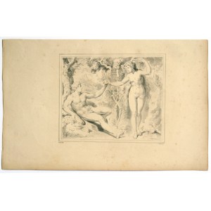Paul Jourdy (Dijon, 1805 - Parigi, 1856), Adam et Eve, after Franz Floris
