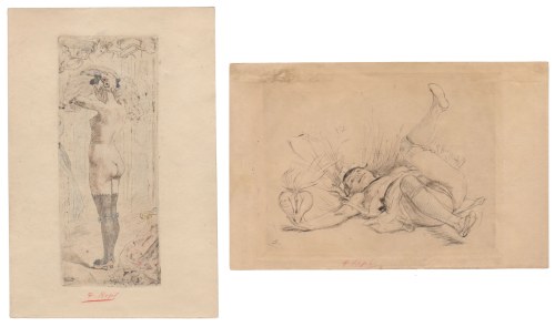 Félicien Rops (Namur, 1833 - Essonnes, 1898), Le cœur sur la main