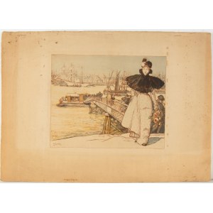 Auguste Lepere (1849 - 1918), Embarcadère sur la Garonne, Bordeaux