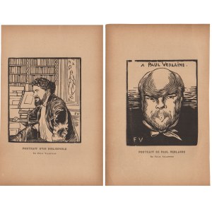 Felix Vallotton (1865 - 1925), Portrait d'un bibliophile | Portrait de Paul Verlain