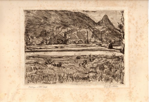 LUIGI BARTOLINI (Cupramontana, 1892 - Roma, 1963), Landscape of South Tyrol 1938