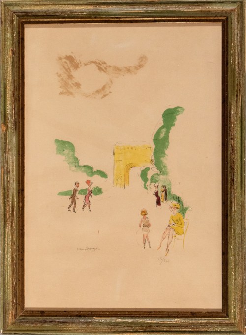 KEES VAN DONGEN (Delfshaven, 1877 - Monte Carlo, 1968), Arc de Triomphe 1949