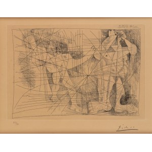 PABLO PICASSO (Málaga, 1881 - Mougins, 1973), Couple, from La Magie Quotidienne 1968