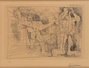 PABLO PICASSO (Málaga, 1881 - Mougins, 1973), Couple, from La Magie Quotidienne 1968
