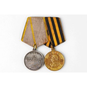 Russia - USSR Medals for Combat Merit and for Victory over Gremany