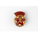 Russia - Distintivo BGTO dell'URSS e documento di conferimento
