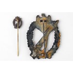 Germany Third Reich Badge and Miniature Infantry Assault