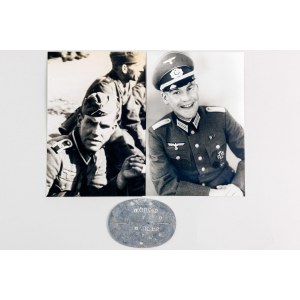 Germany Third Reich Foto of the Owner and Wehrmacht Dog Tag 11/JR