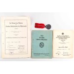 Germany Third Reich Lot Documents for Awards and Eastern Medal