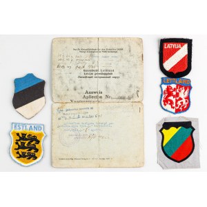 Germany Third Reich Patches and Passport for Military Deserters from the Territory of the USSR