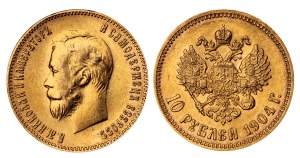 Russian Empire, 10 Roubles, 1904 year, (AR)