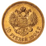 Ruské impérium, 10 rubľov, rok 1904, (AR)