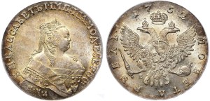Russian Empire, 1 Rouble, 1752 year, MMD-E, PCGS, MS 61, Top PoP