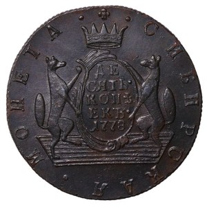 Russian Empire, Siberia, 10 Kopecks, 1778 year, KM