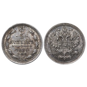 Russian Empire, 5 Kopecks, 1889 year, SPB-AG