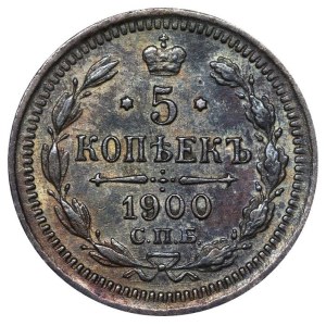 Russian Empire, 5 Kopecks, 1900 year, SPB-FZ