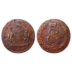 Russian Empire, Siberia, 5 Kopecks, 1769 year, KM