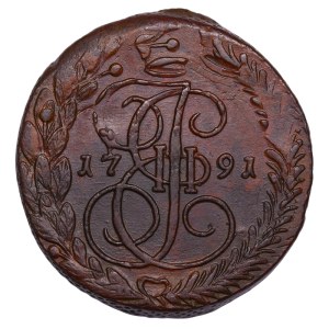 Ruské impérium, 5 kopějek, rok 1791, (EM)