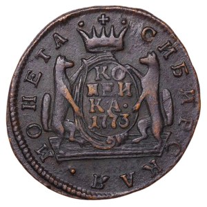 Russian Empire, Siberia, 1 Kopeck, 1773 year, KM