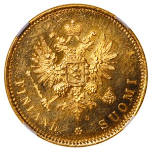 Russian Empire, Finland, 20 Markkaa, 1913 year, S, NGC, MS 62