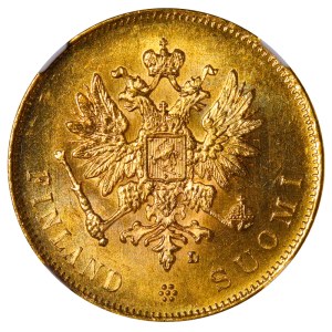 Russian Empire, Finland, 10 Markkaa, 1904 year, L, NGC, MS 63