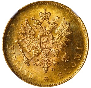 Russian Empire, Finland, 10 Markkaa, 1904 year, L, NGC, MS 63