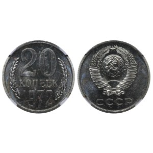 Soviet Union, 20 Kopecks, 1972 year, NGC, PL 63