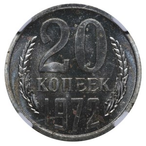 Soviet Union, 20 Kopecks, 1972 year, NGC, PL 63