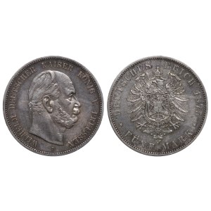 Kingdom of Prussia, 5 Mark, 1875 year, A