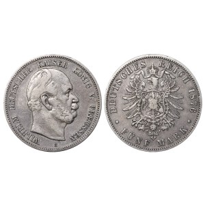 Kingdom of Prussia, 5 Mark, 1876 year, A