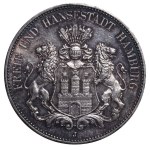 Free Hanseatic city of Hamburg, 5 Mark, 1913 year, J
