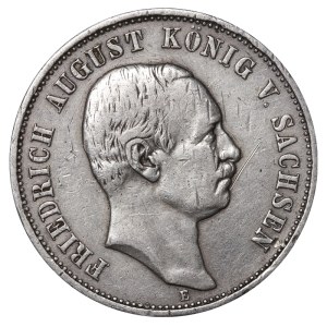 Królestwo Saksonii, 3 marki, rok 1909, E