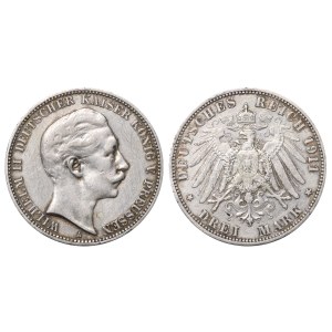 Pruské království, 3 marky, rok 1911, A