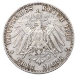 Pruské království, 3 marky, rok 1911, A