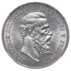 Kingdom of Prussia, 2 Mark, 1888 year, A, NGC, MS 62