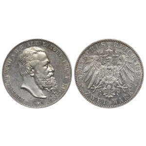 Principality of Reuss-Greiz, 2 Mark, 1899 year, A