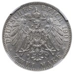 Kingdom of Saxony, 2 Mark, 1901 year, E, NGC, AU 55