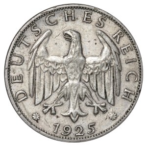 Germany, 2 Reichsmark, 1925 year, F