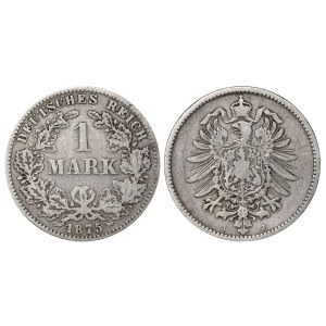 Německo, 1 marka, rok 1875, J