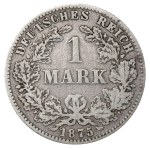 Německo, 1 marka, rok 1875, J