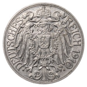 Germany, 25 Pfennigs, 1910 year, G