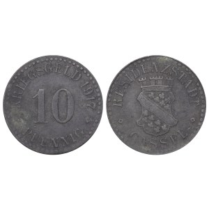 Město Kassel, 10 pfenigů, rok 1917