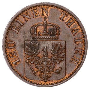 Pruské království, 3 pfenigy, rok 1870, C