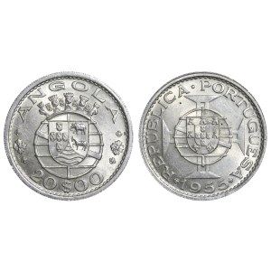Angola, 20 escudos, rok 1955